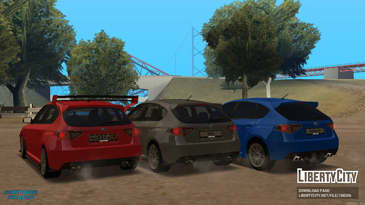 Subaru Impreza WRX STI + Tuning + CCD / GTA San Andreas