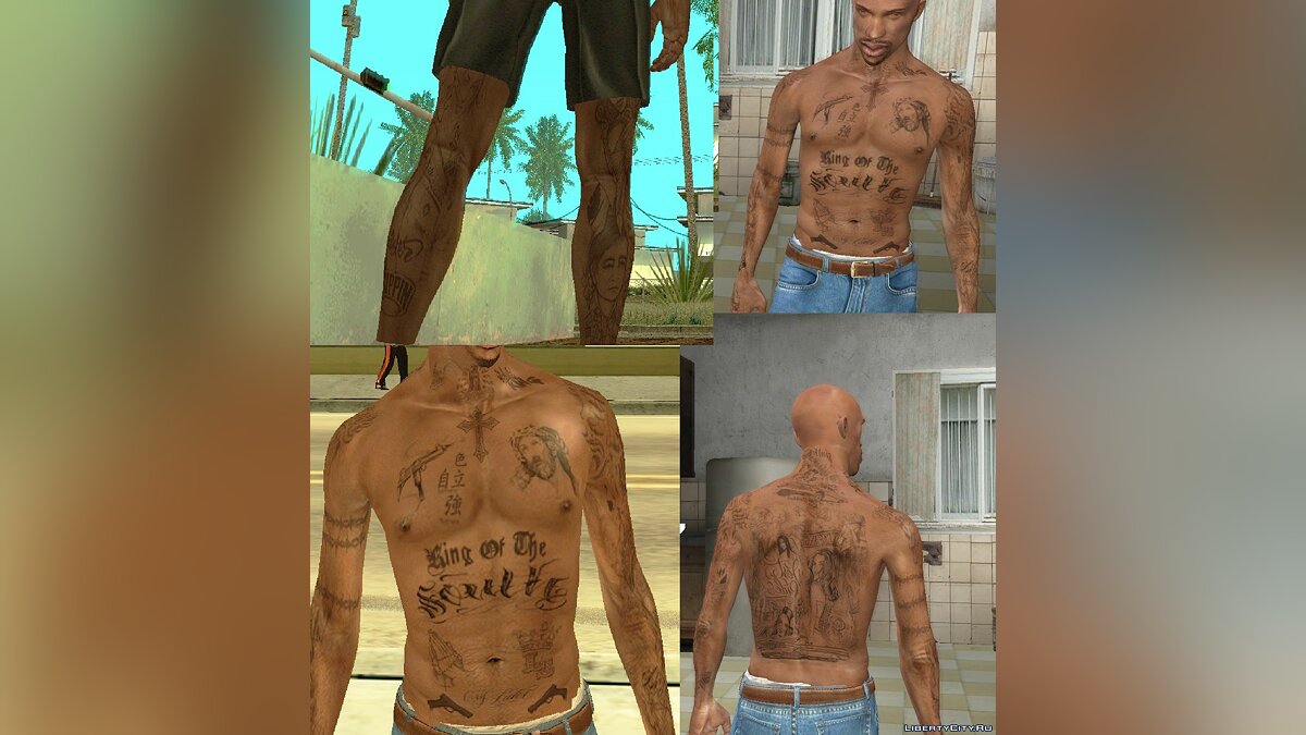 Custom Suicide Squad JOKER Art Tattoo For MP Male Back 10  GamesModsnet   FS19 FS17 ETS 2 mods
