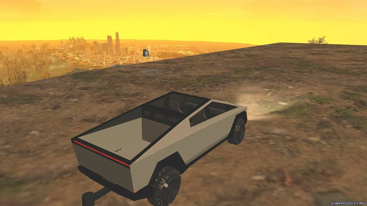 Tesla Cybertruck v1.2 + Cybertrailer v1.0 + Cyberquad v1.0 / GTA San Andreas