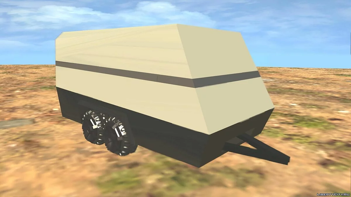 Tesla Cybertruck v1.2 + Cybertrailer v1.0 + Cyberquad v1.0 / GTA San Andreas