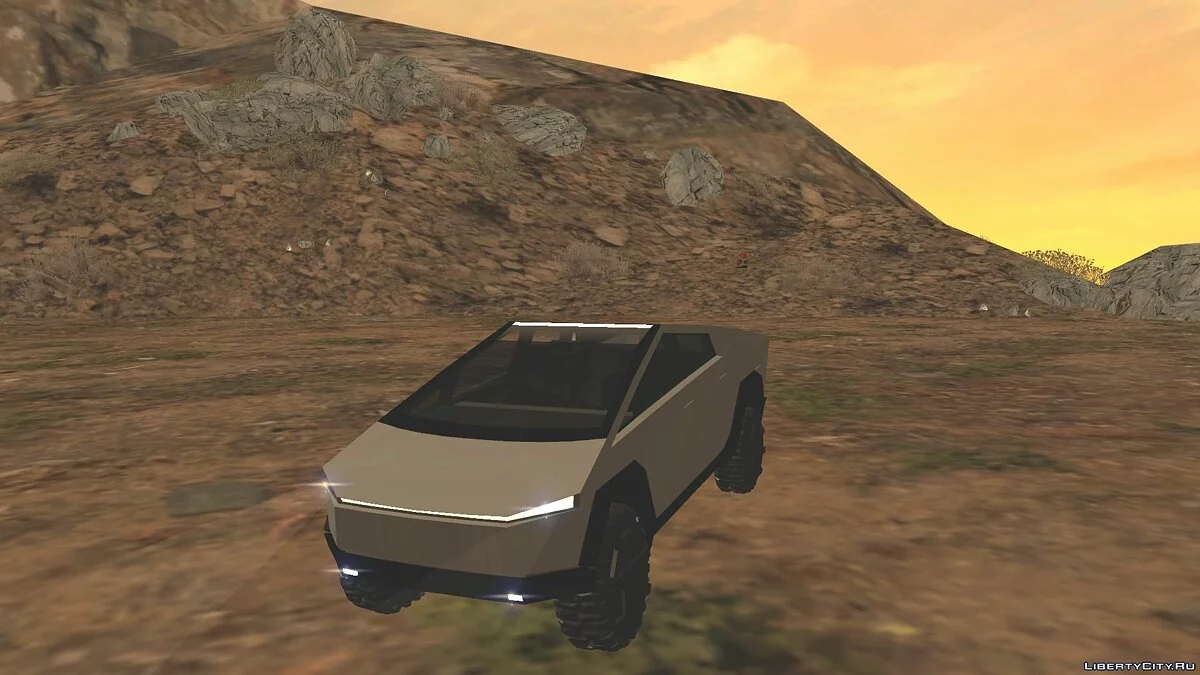 Tesla Cybertruck v1.2 + Cybertrailer v1.0 + Cyberquad v1.0 / GTA San Andreas