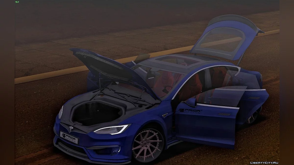 Tesla Model S P100 Prior Design / GTA San Andreas