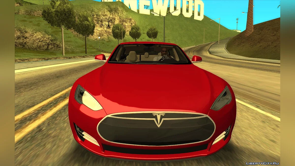 Tesla Model S 2014 (Piloto automático inteligente) / GTA San Andreas