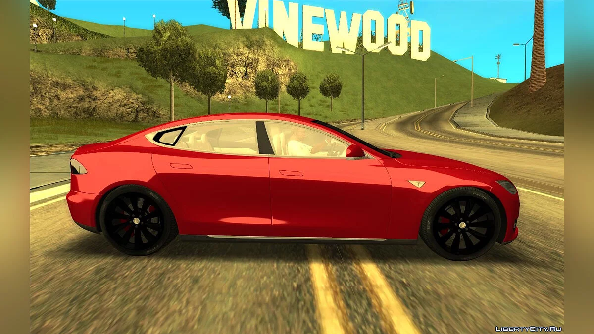 Tesla Model S 2014 (Piloto automático inteligente) / GTA San Andreas