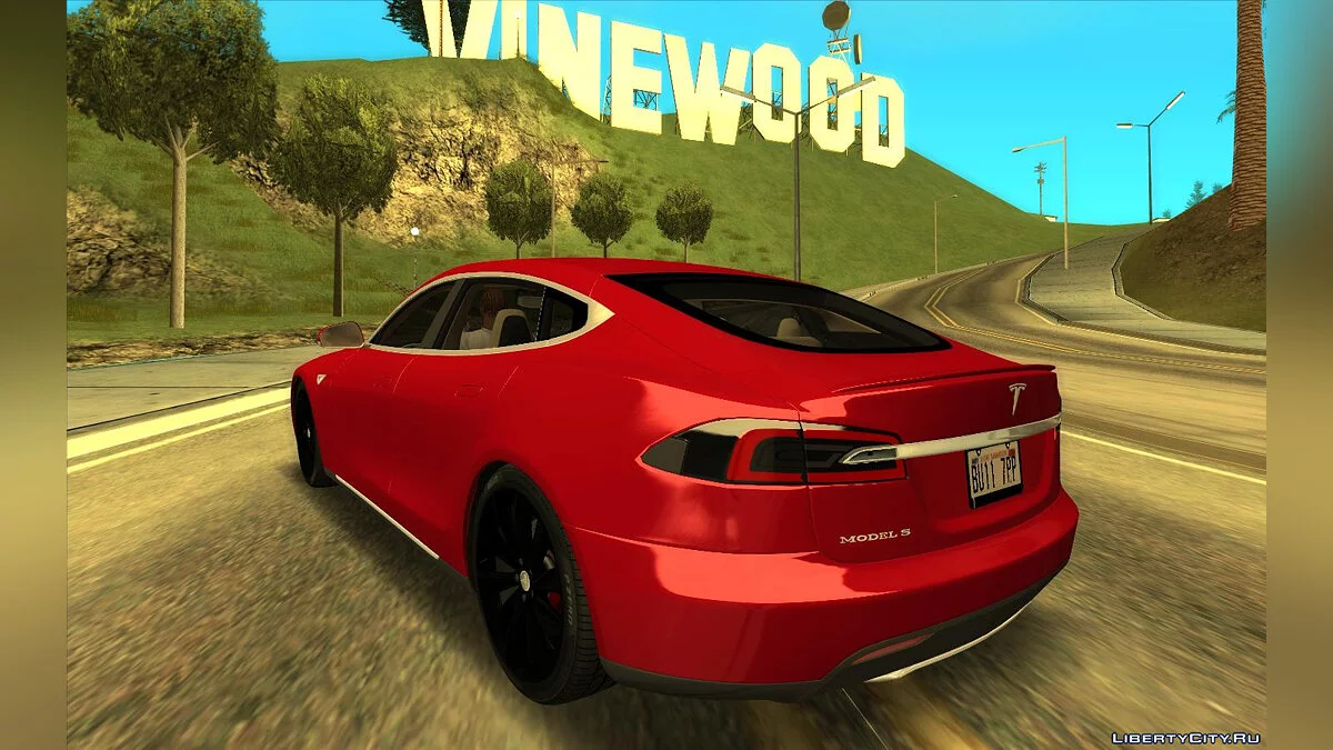 Tesla Model S 2014 (Piloto automático inteligente) / GTA San Andreas