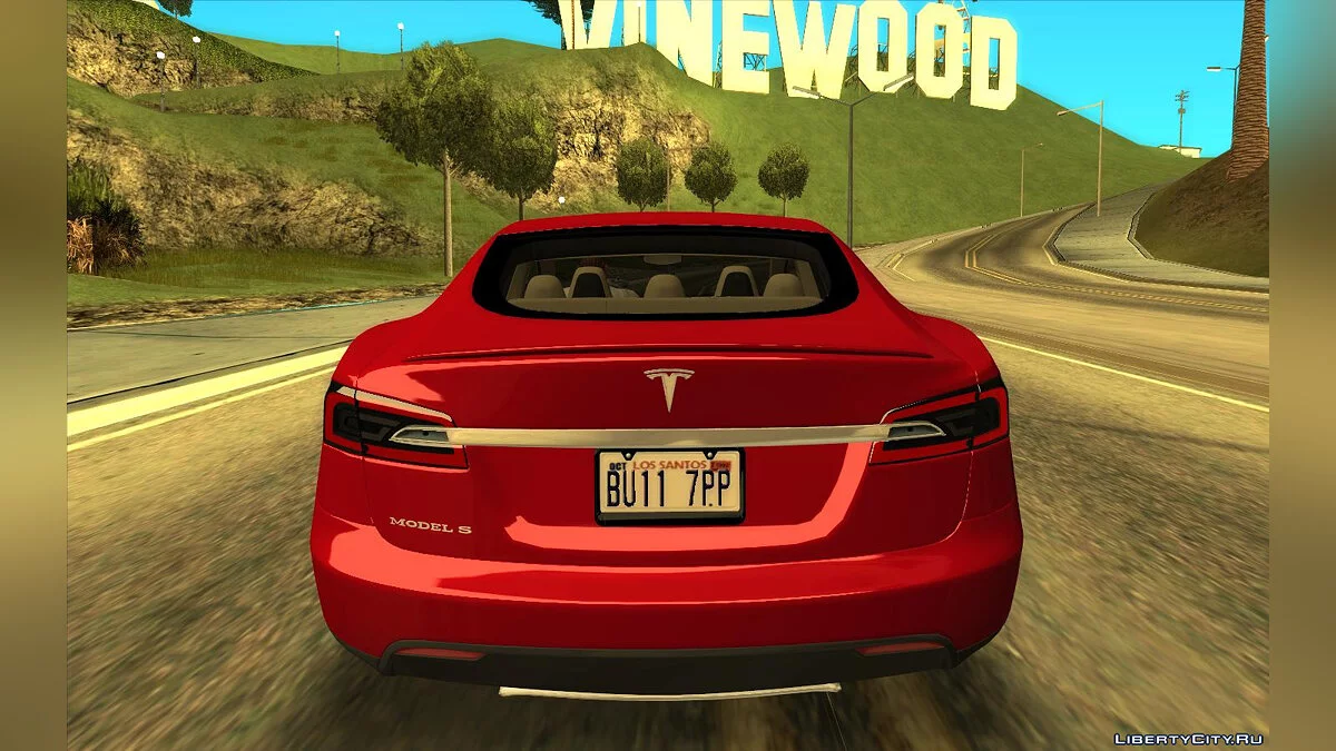 Tesla Model S 2014 (Piloto automático inteligente) / GTA San Andreas