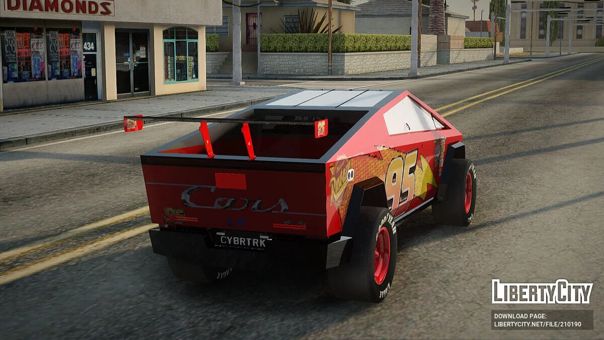 Tesla Cybertruck NUEVO RAYO MCQUEEN / GTA San Andreas
