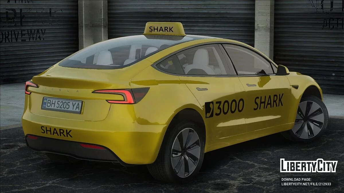 Tesla Model 3 Shark Taxi / GTA San Andreas