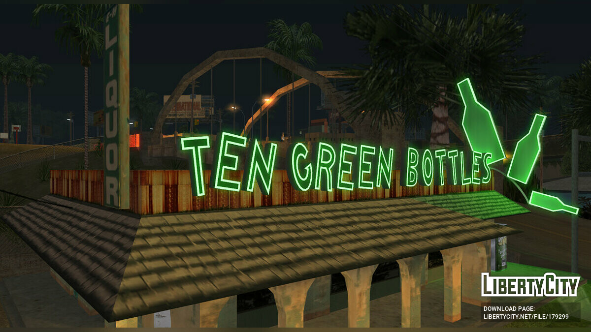 Мод на вывески. 10 Зеленых бутылок бар ГТА са. Бар 10 бутылок GTA. Ten Bottles ГТА са. Бар 10 зеленых бутылок самп.
