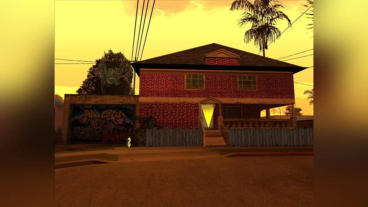 Дом CJ и его братанов с новыми текстурами / GTA San Andreas