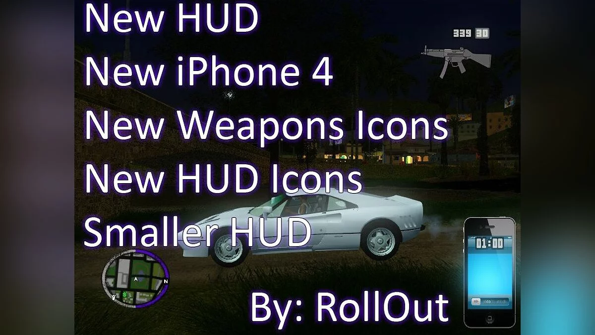 new hud iphone / GTA San Andreas