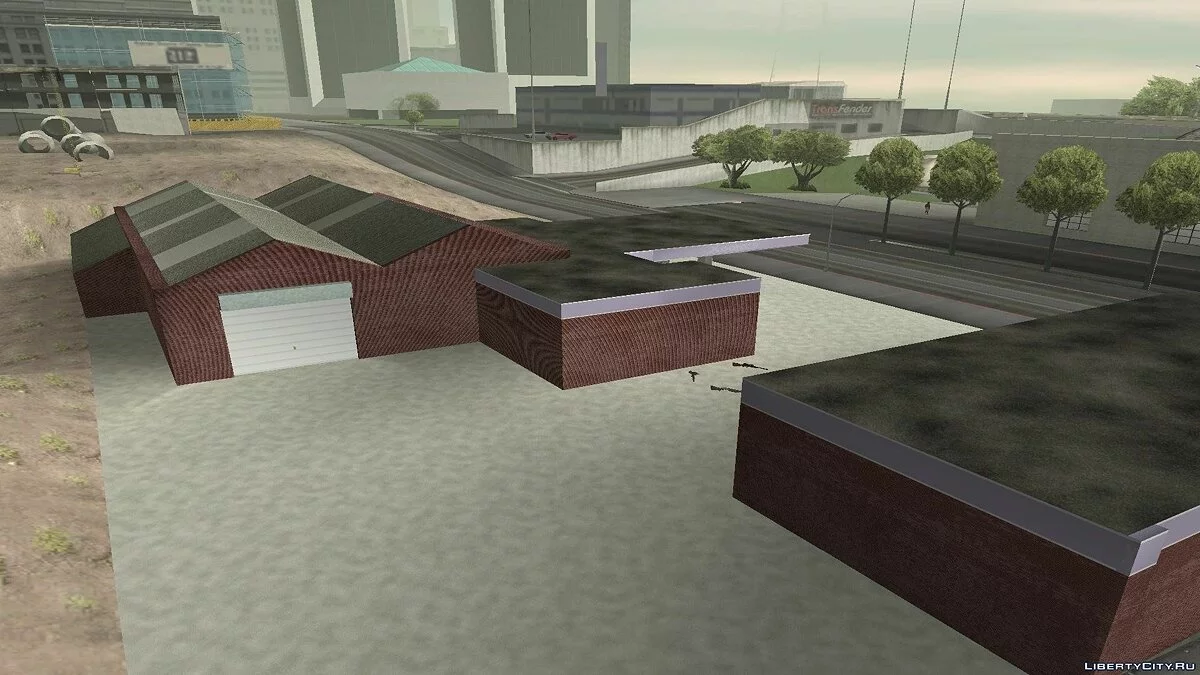 Neue Texturen der alten Garage in Doherty / GTA San Andreas