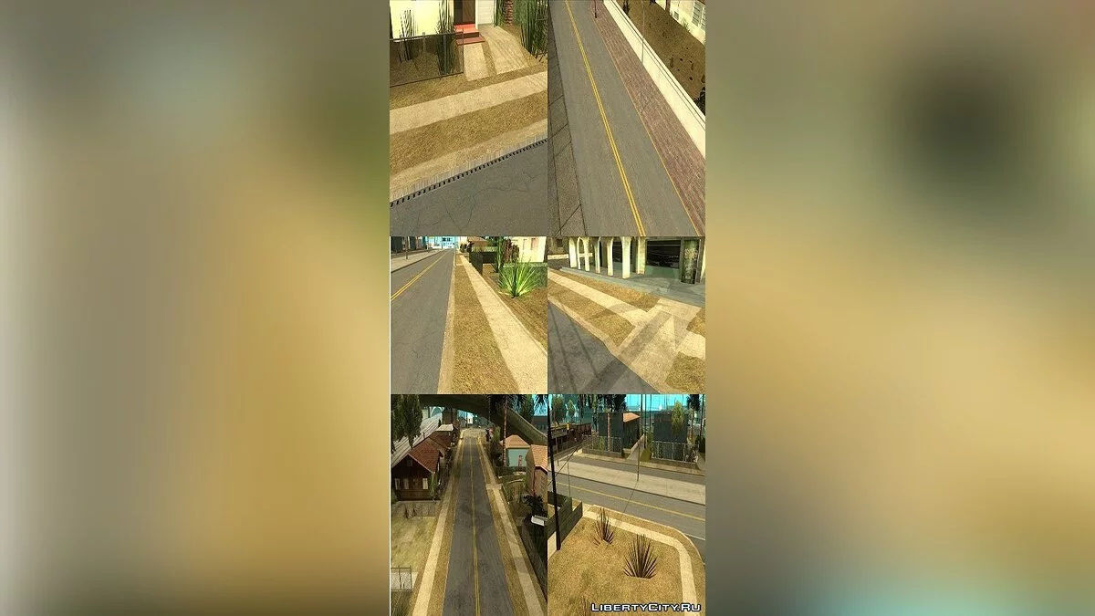 Bürgersteige und Asphalttexturen / GTA San Andreas
