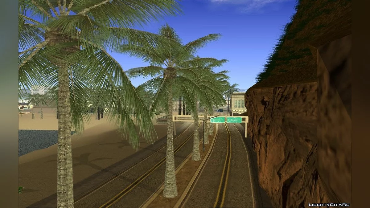 New Palm Trees on the Road to Verona Beach / GTA San Andreas
