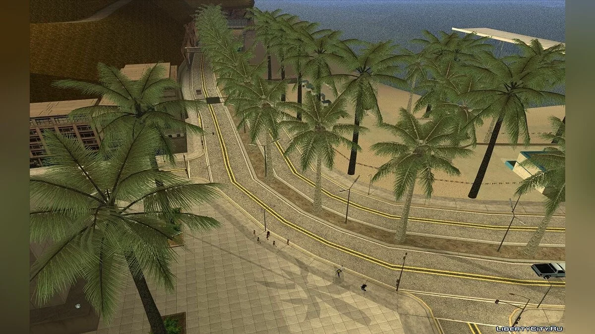 New Palm Trees on the Road to Verona Beach / GTA San Andreas