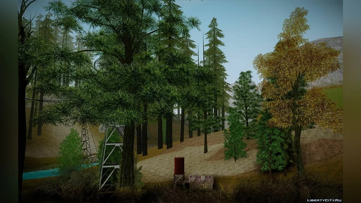 Hinter dem Raum der Realitäten Verfluchte Erinnerungen - Nadelbaum Teil / GTA San Andreas