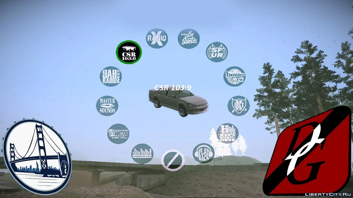 Nouvelle interface radio GTA V (v1) / GTA San Andreas