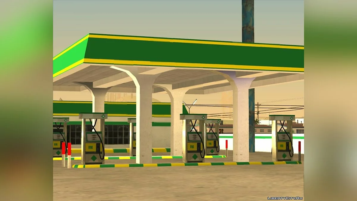 Заправка в стиле WOG / GTA San Andreas