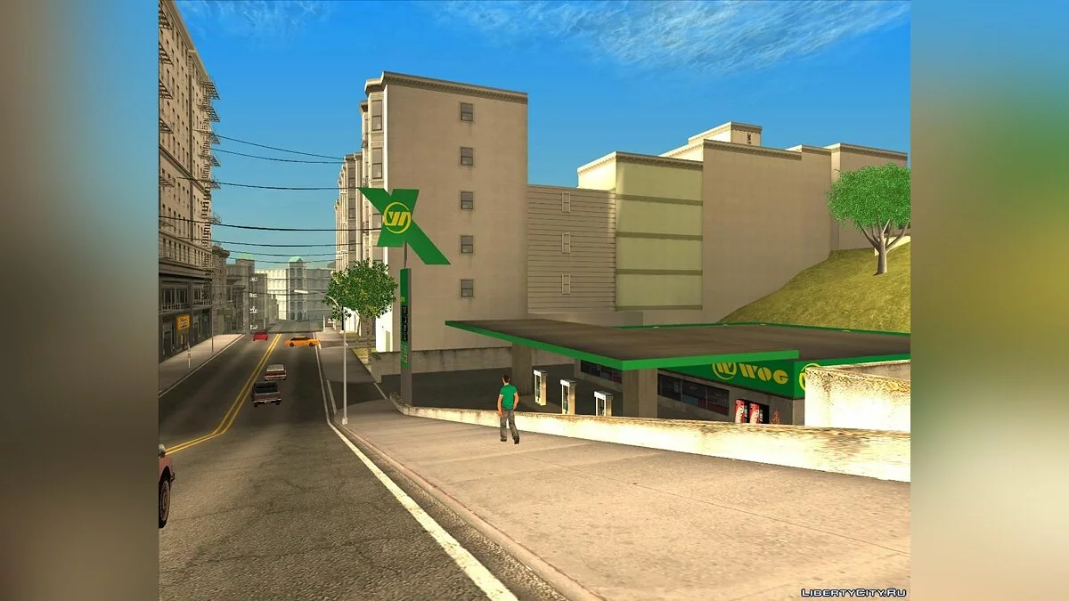 Заправка в стиле WOG / GTA San Andreas