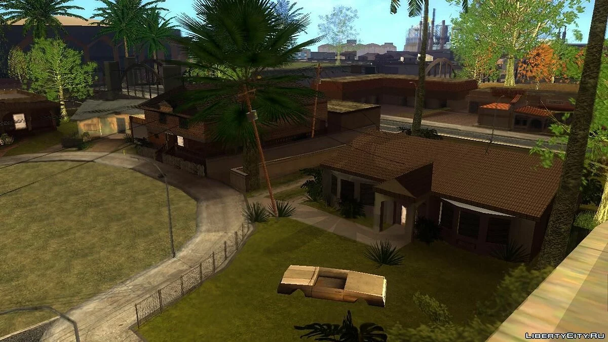 Нові HD текстури будинків на Гроув-стріт / GTA San Andreas