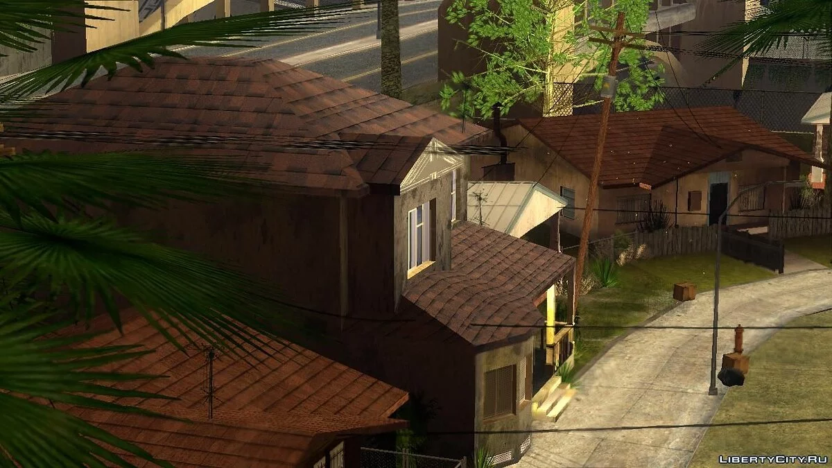Нові HD текстури будинків на Гроув-стріт / GTA San Andreas