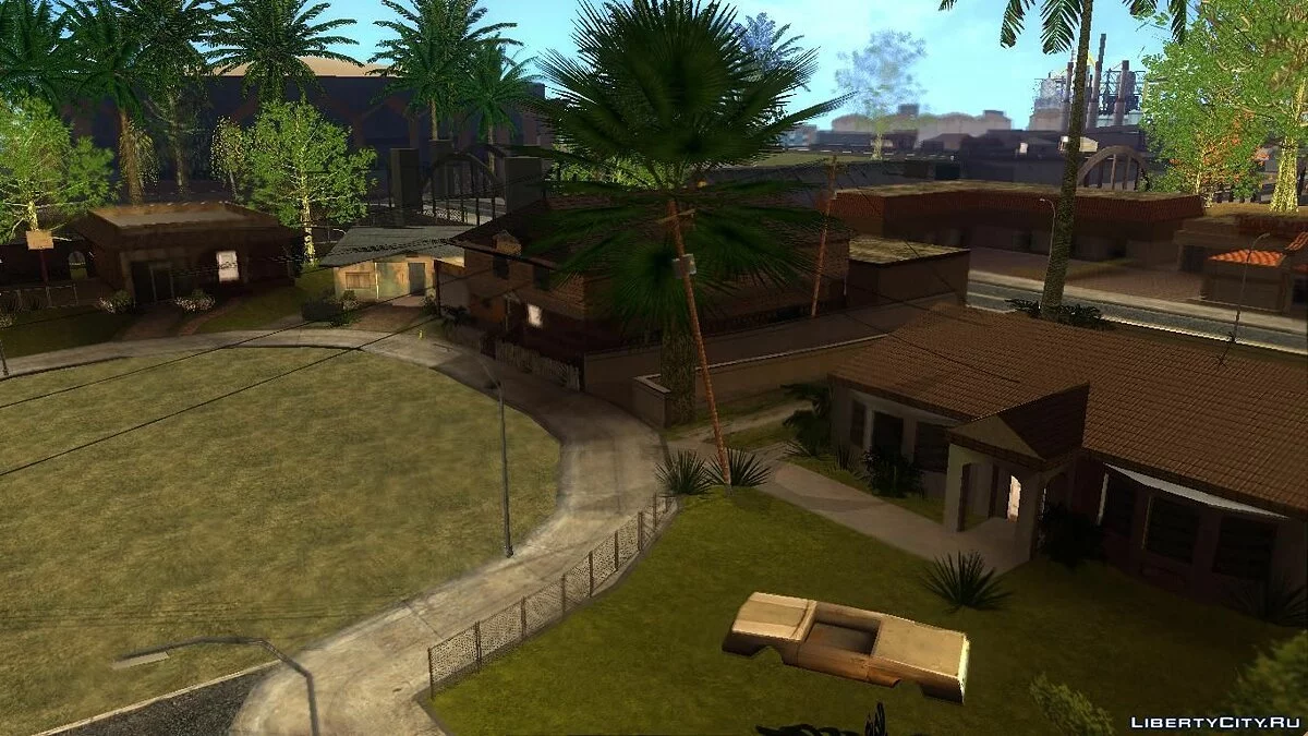 Нові HD текстури будинків на Гроув-стріт / GTA San Andreas