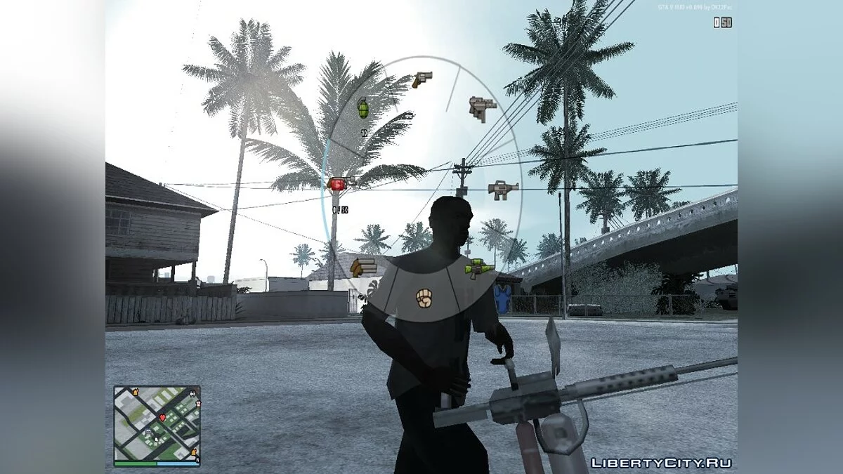 V.2 Iconos de Armas de GTA Chinatown Wars para GTA V Hud por DK22PAC / GTA San Andreas