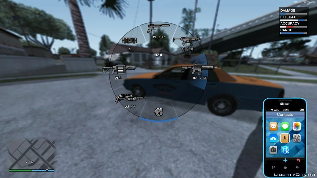 Addon GTA V HUD Next Gen Pack v2 / GTA San Andreas