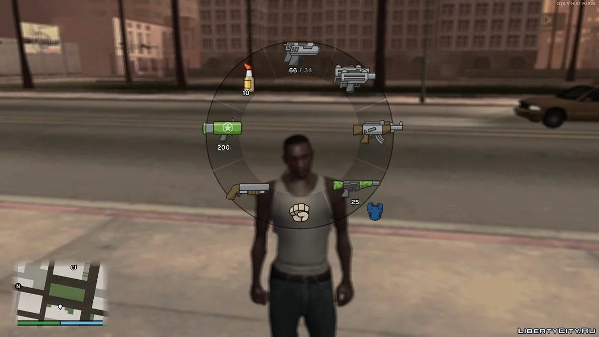 GTA Chinatown Wars إعادة تصميم واجهة HUD لـ GTA V / جي تي إيه سان أندرياس