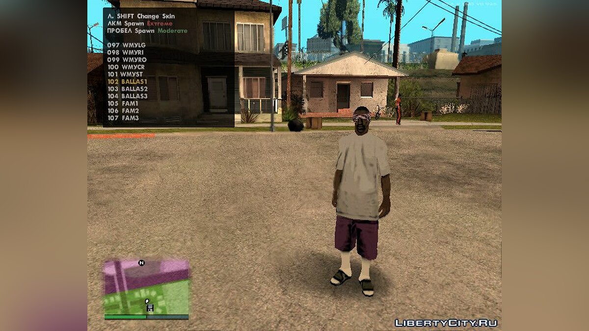 Files to replace ballas2.txd in GTA San Andreas (iOS, Android) (23 files)