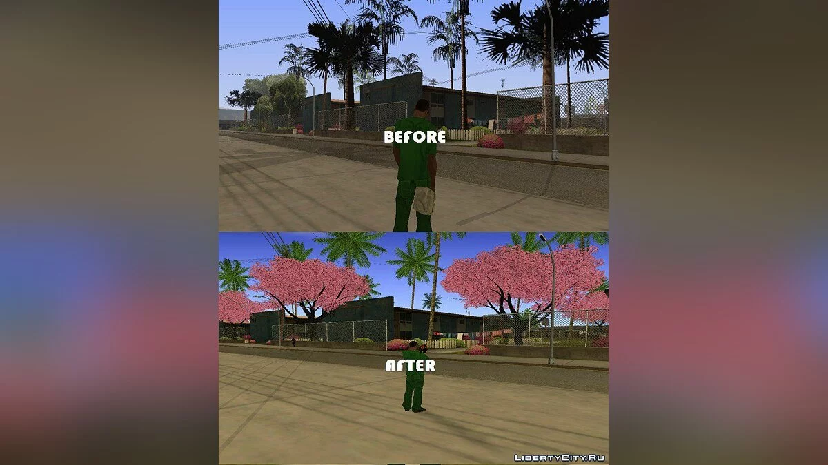 Schöne Sakura-Bäume / GTA San Andreas