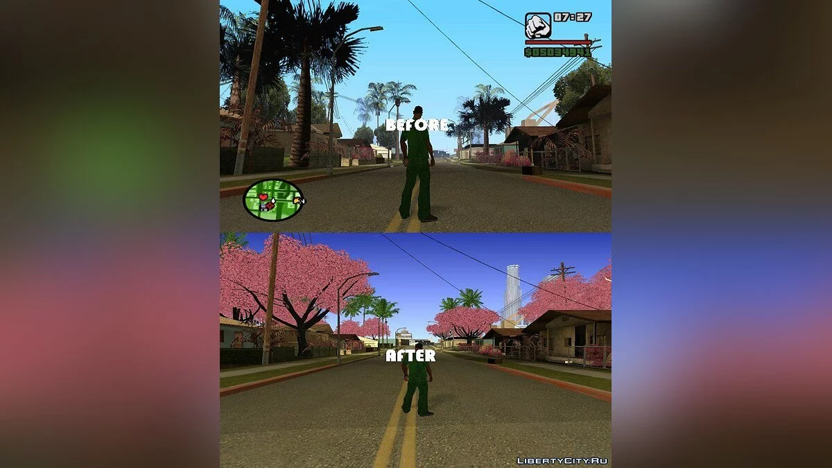 Schöne Sakura-Bäume / GTA San Andreas