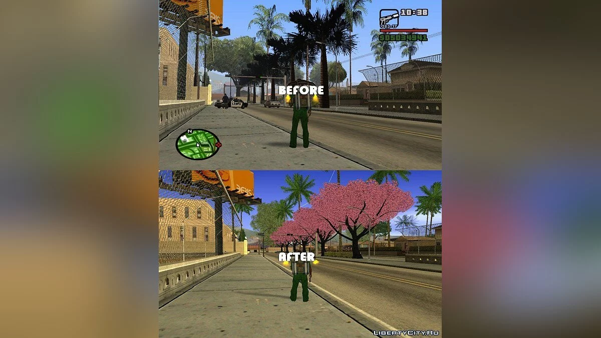 Schöne Sakura-Bäume / GTA San Andreas