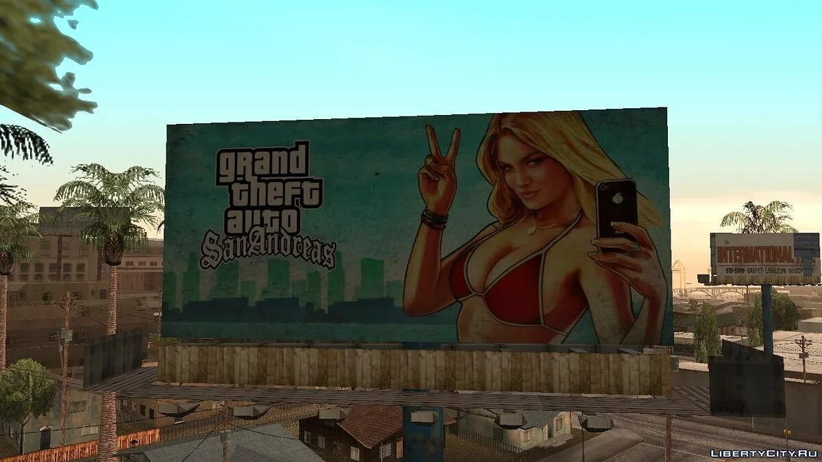 GTA 5 Girl Poster Billboard / GTA San Andreas