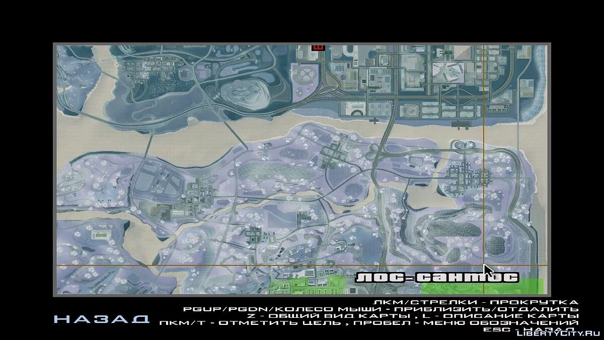 Mapa detallado en versión invernal / GTA San Andreas
