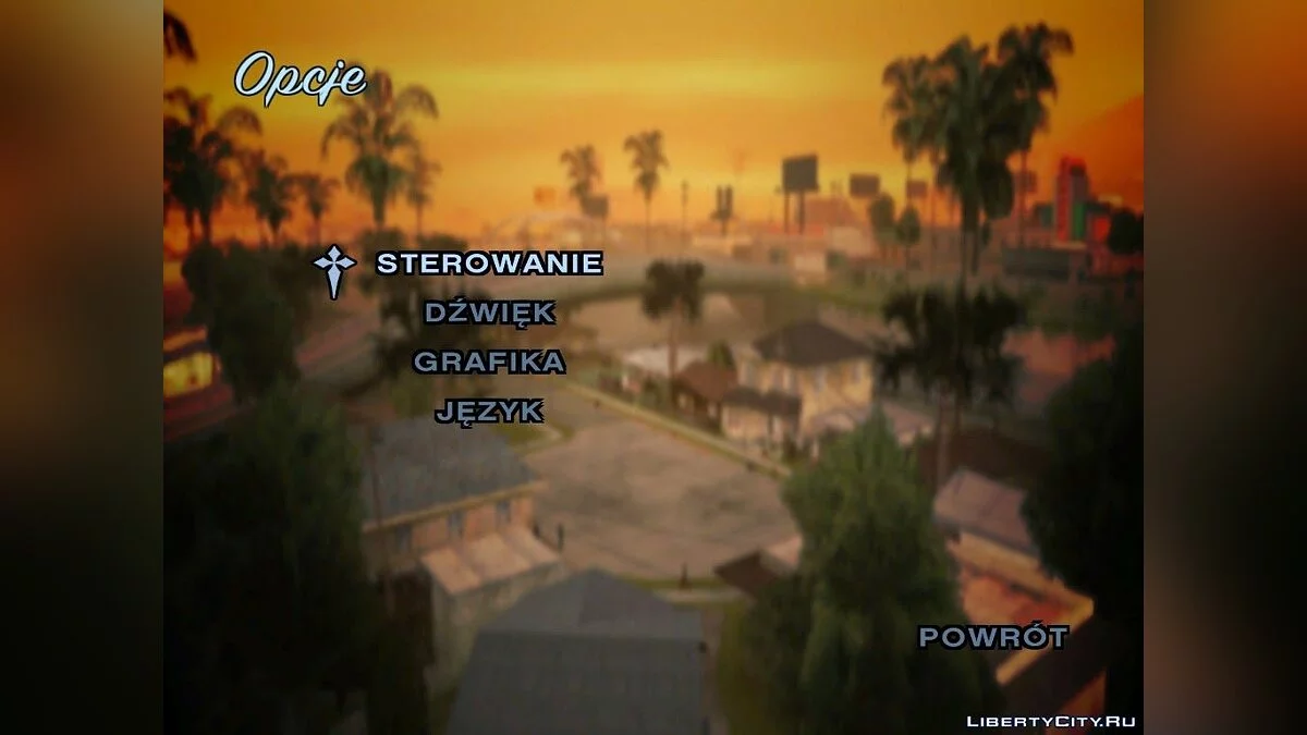 Новий фон меню / GTA San Andreas