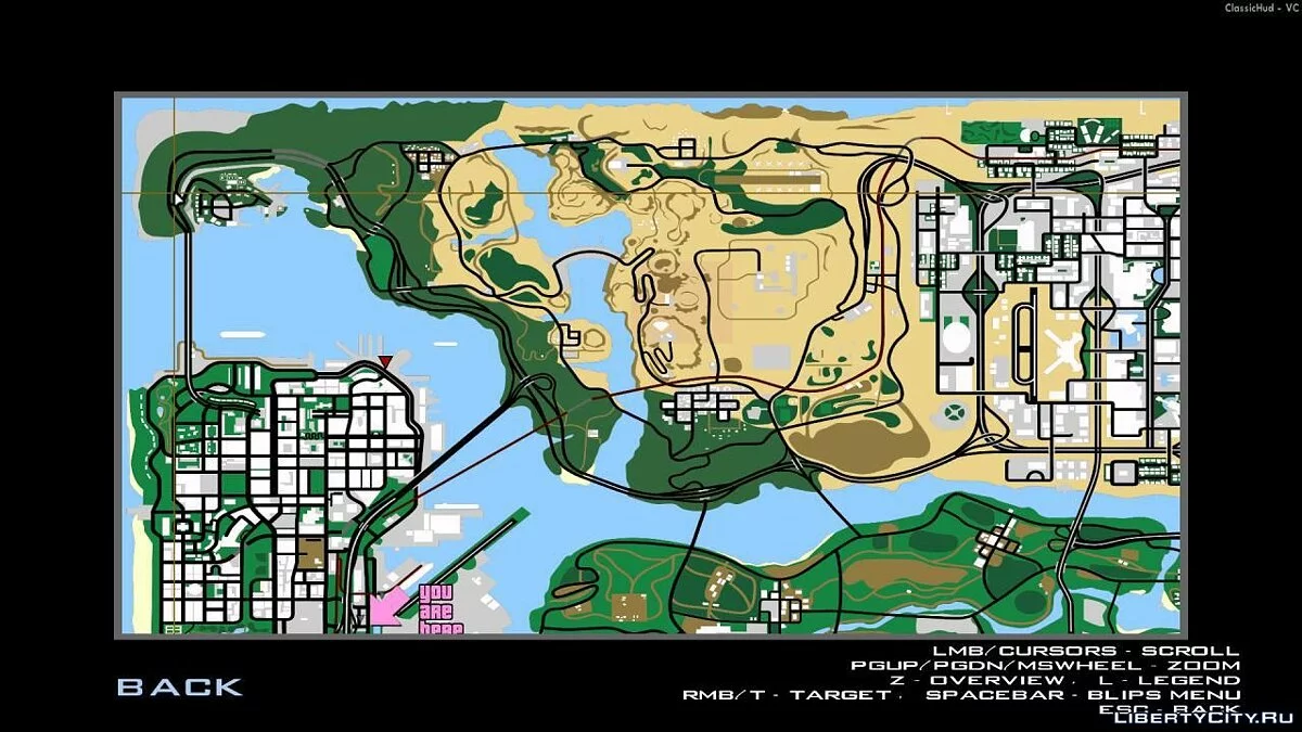 GTA Vice City Styled Map / GTA San Andreas
