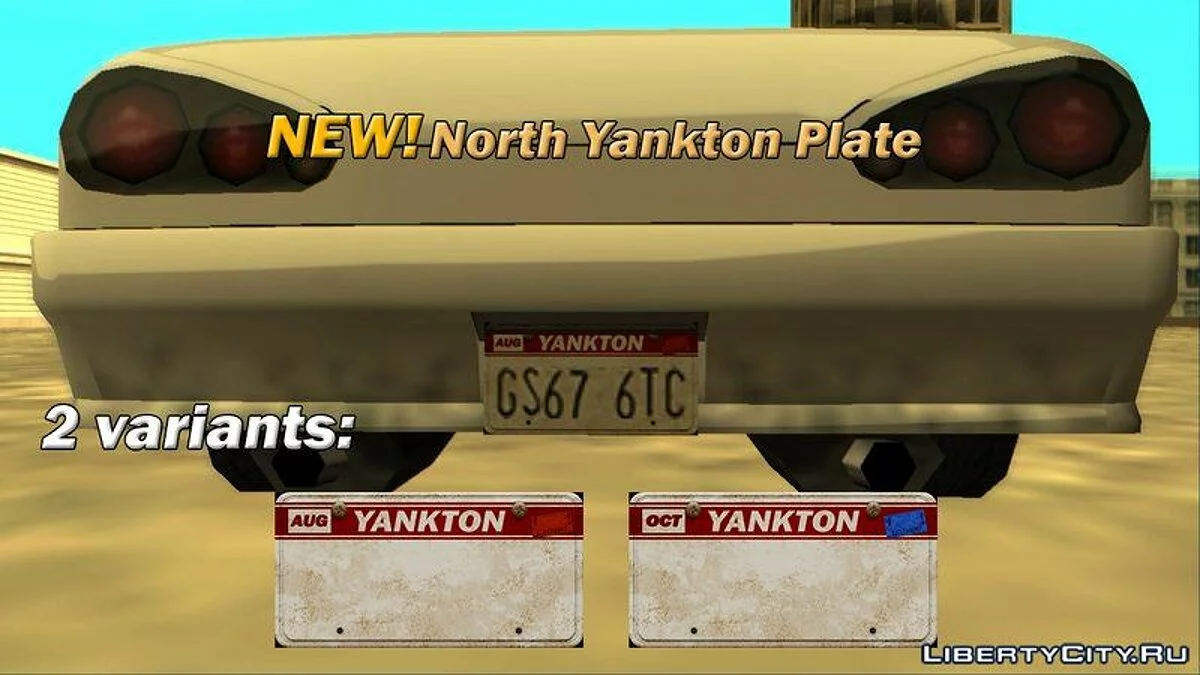 GTA 5 License Plates (2nd pack) / GTA San Andreas