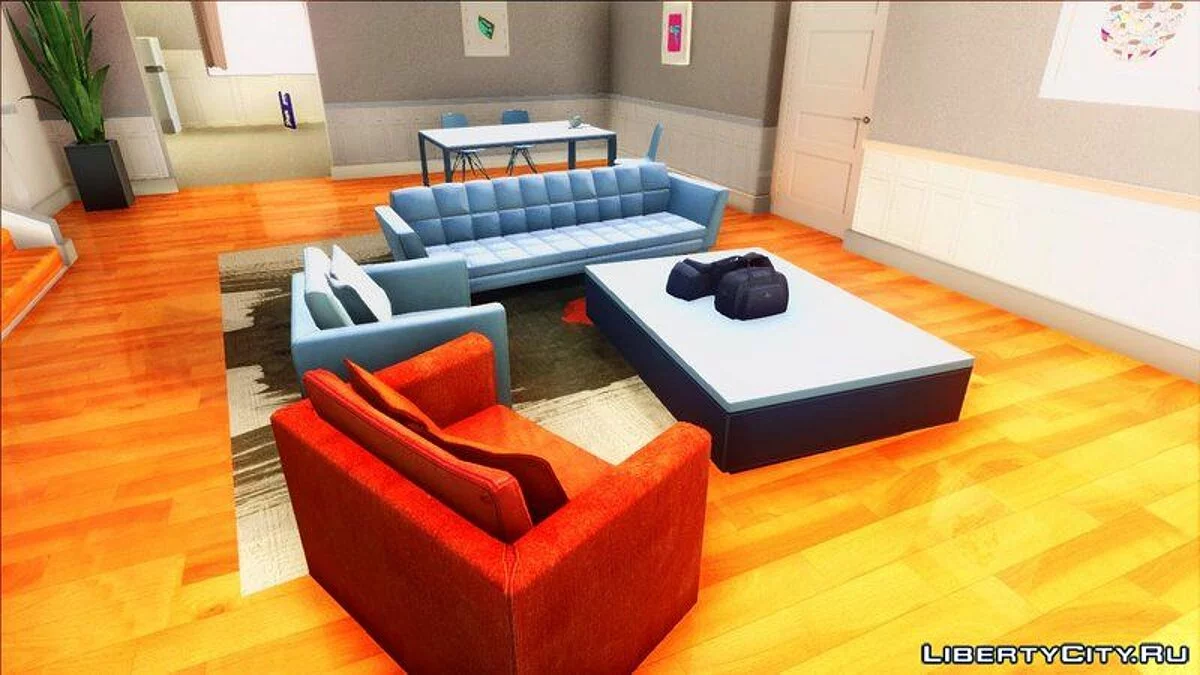 Intérieur de la maison de CJ dans le style de GTA Online / GTA San Andreas