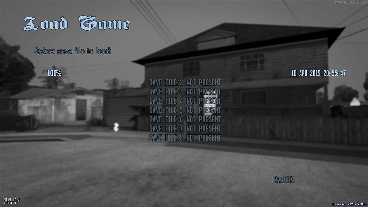 全高清菜单【单色风格】 / GTA San Andreas