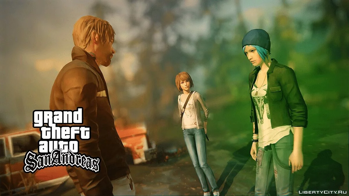 Нові фони та завантажувальні екрани в стилі Life is Strange / GTA San Andreas