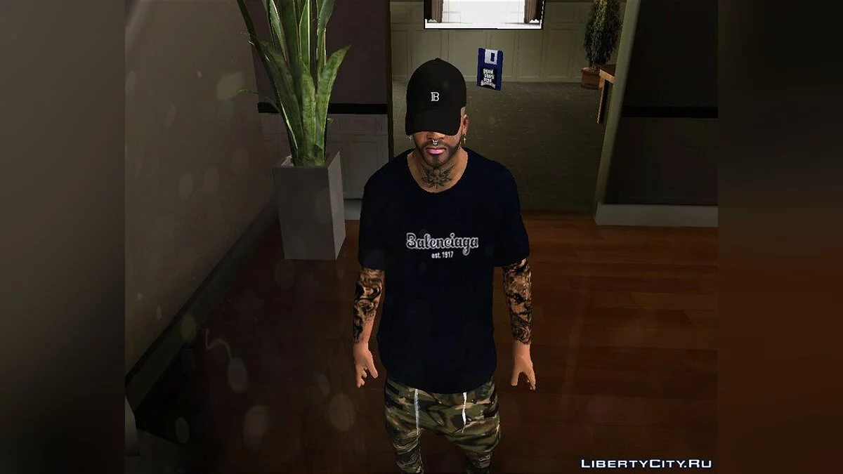 Нове обличчя Франкліна з татуюваннями / GTA San Andreas