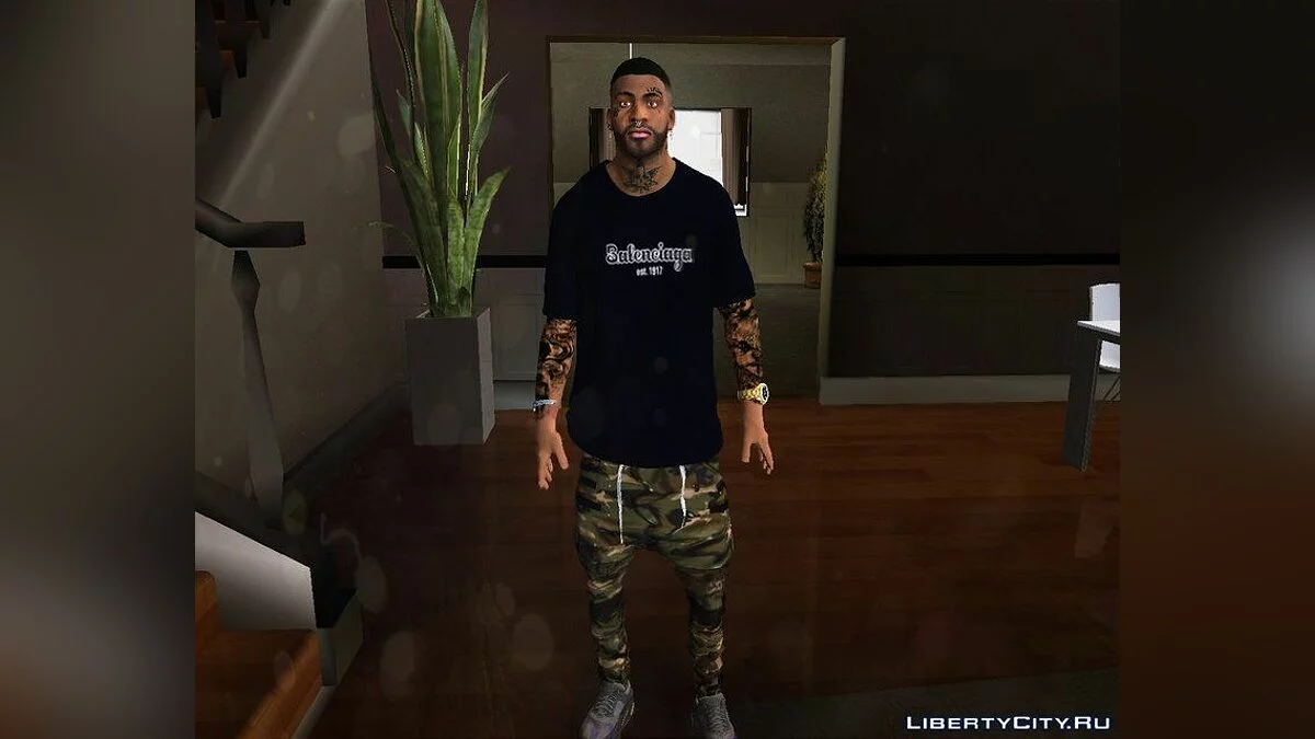 Нове обличчя Франкліна з татуюваннями / GTA San Andreas