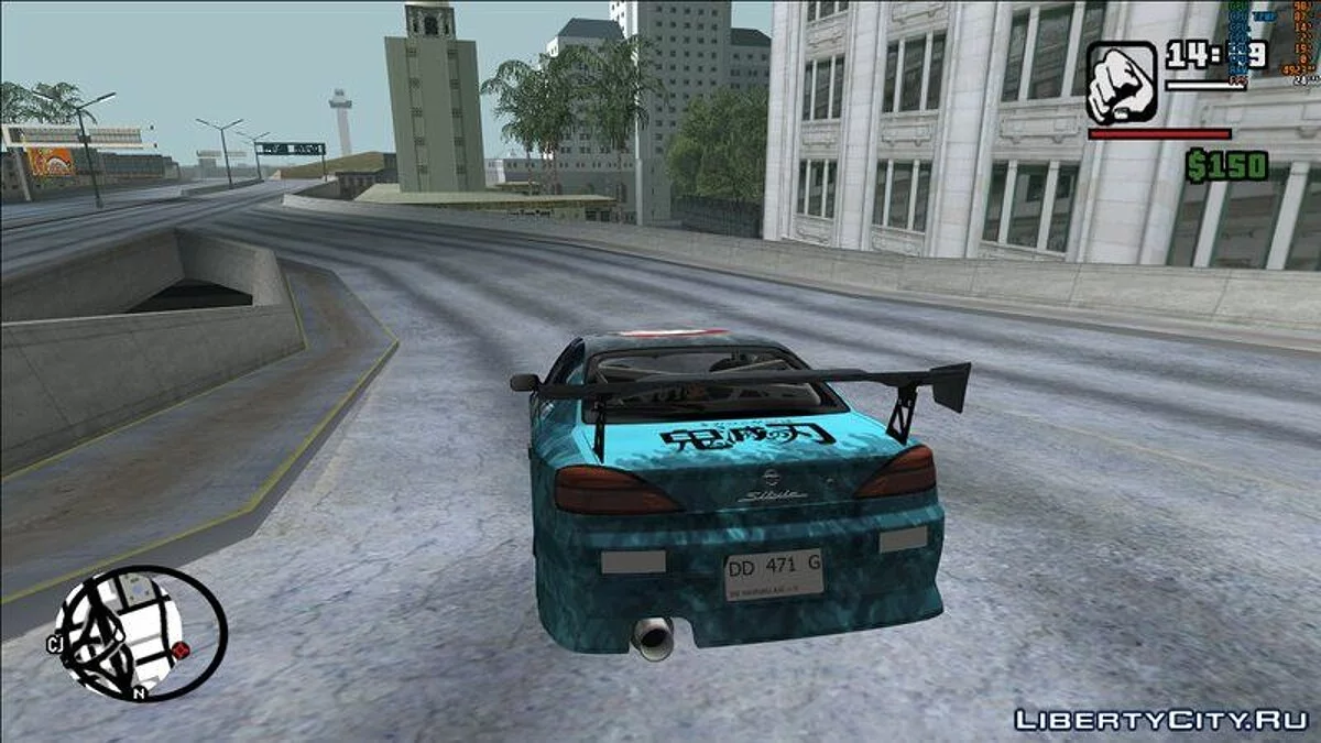 Розфарбування Kimetsu no yaiba для Nissan Silvia S15 / GTA San Andreas