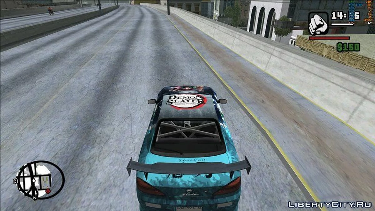 Розфарбування Kimetsu no yaiba для Nissan Silvia S15 / GTA San Andreas