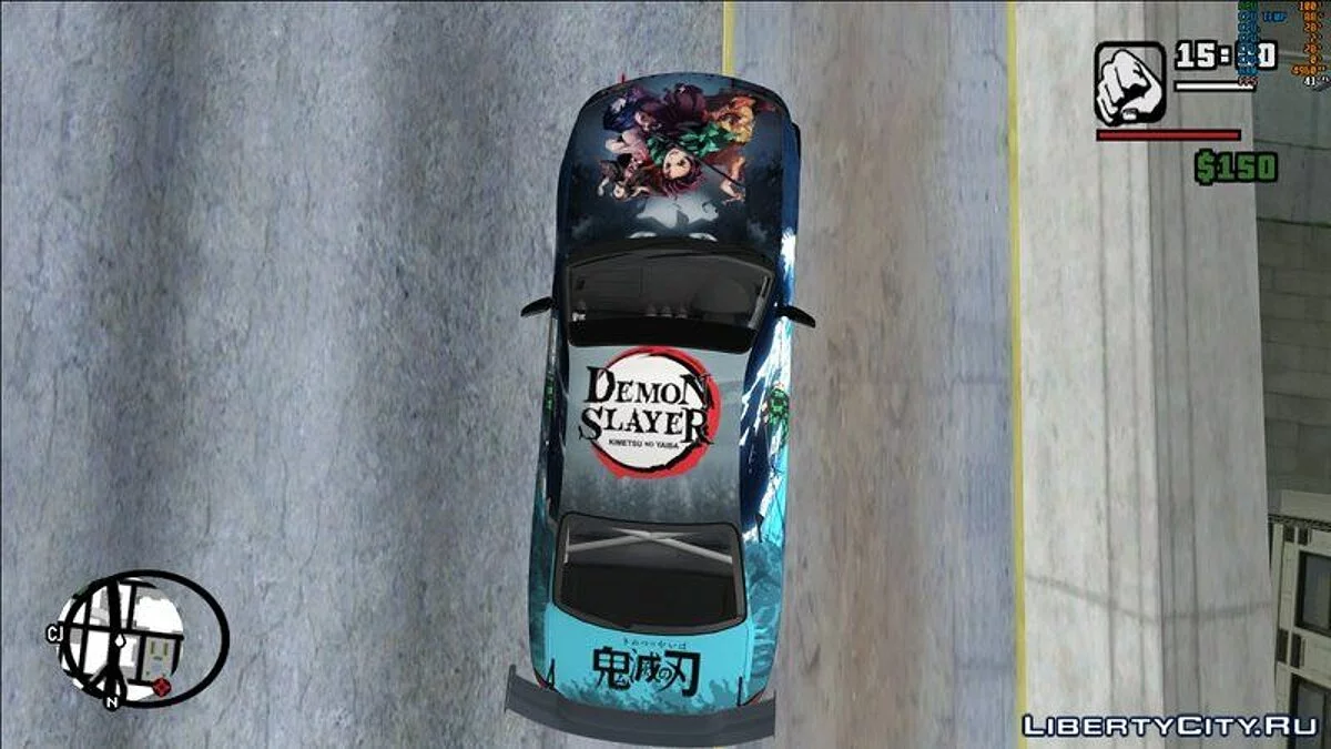 Розфарбування Kimetsu no yaiba для Nissan Silvia S15 / GTA San Andreas