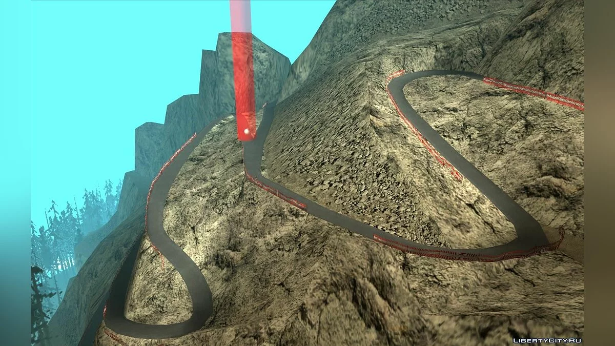 Paved Road on Mount Chiliad / GTA San Andreas