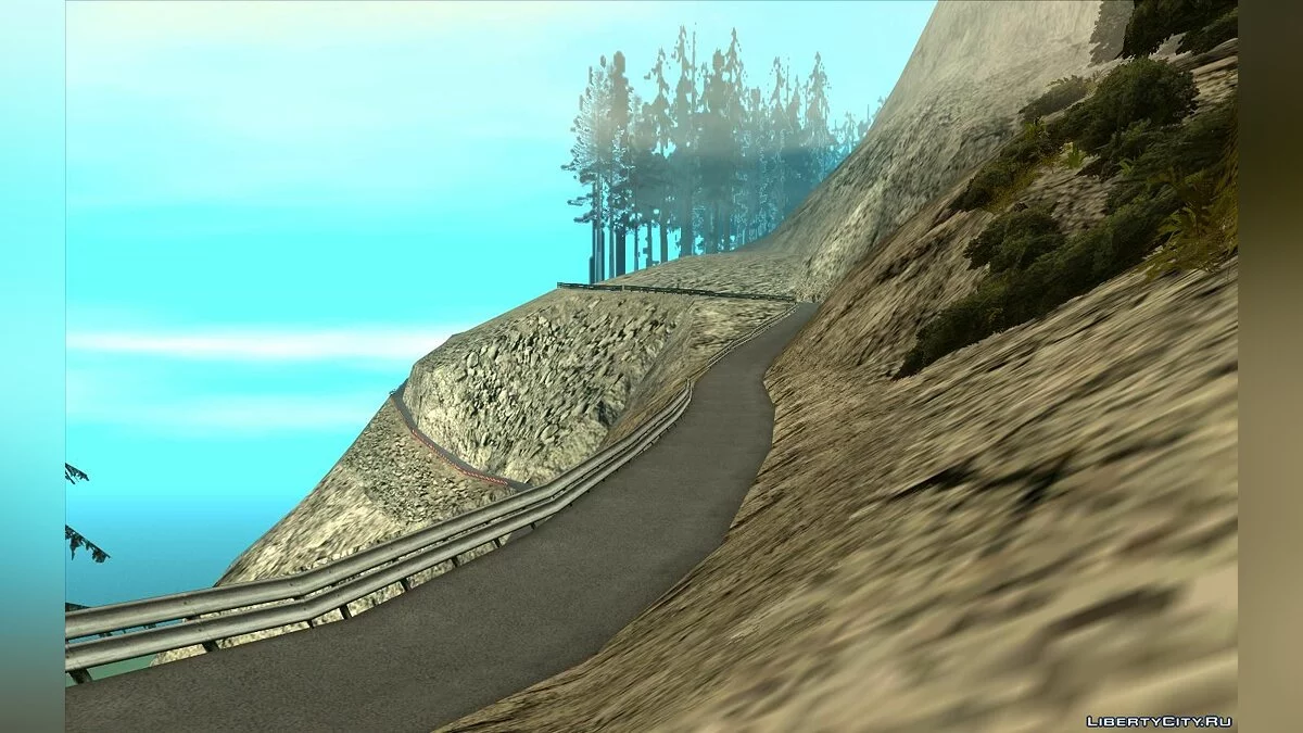 Paved Road on Mount Chiliad / GTA San Andreas