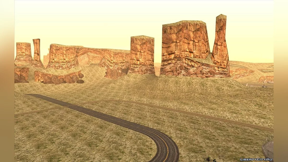 Новые текстуры пустыни и ее окрестностей / GTA San Andreas