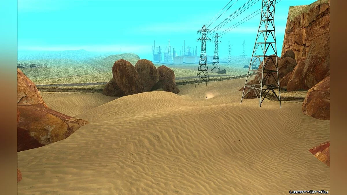 Новые текстуры пустыни и ее окрестностей / GTA San Andreas